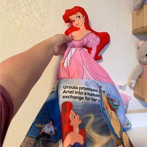 Senario 2009 Little Mermaid Ariel Princess Plush Book Pillow Stuffed Animal 19”